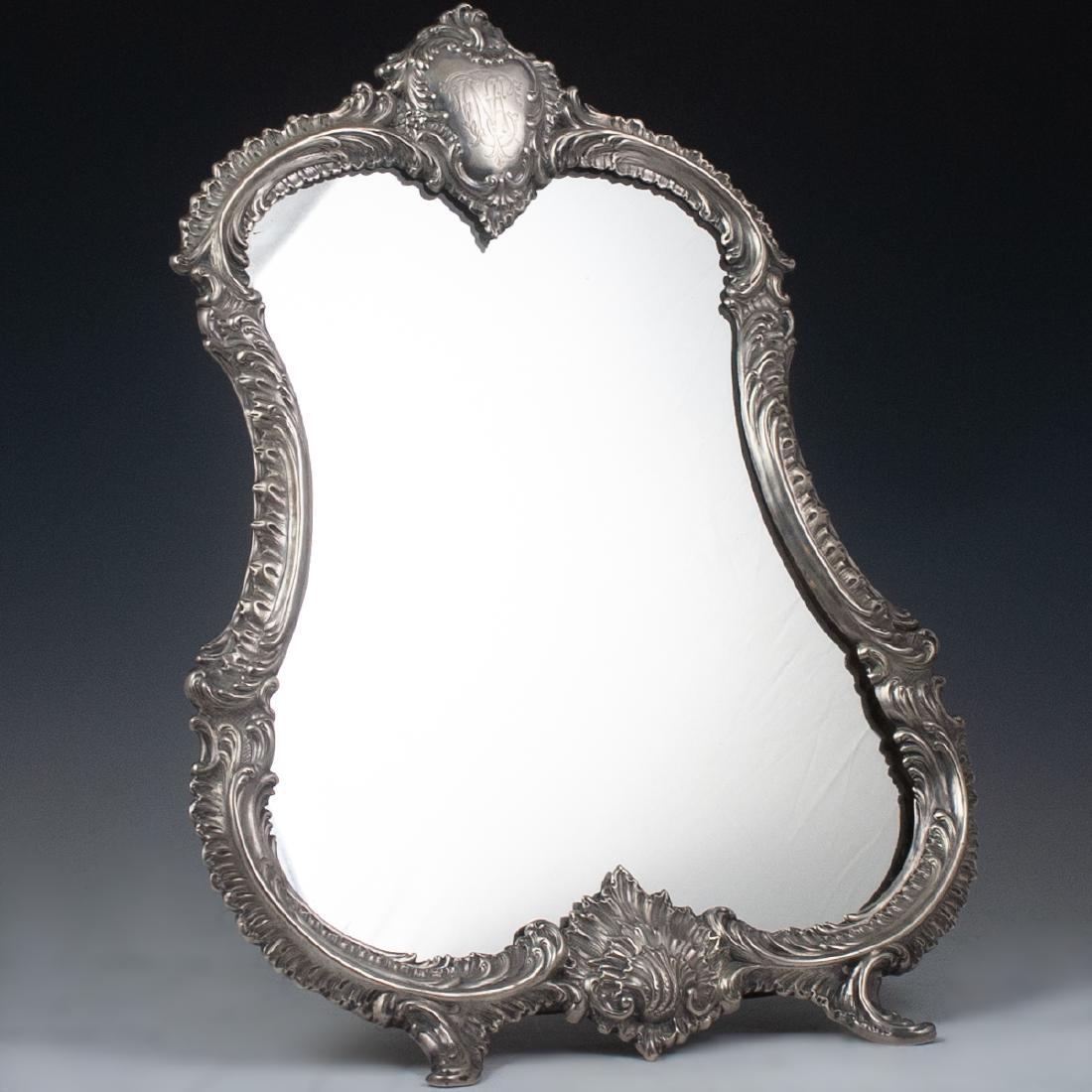 19th Ct. French Sterling Mirror (1 of 5)