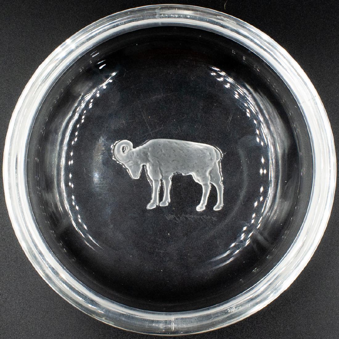 Val St. Lambert Ram Crystal Dish (1 of 2)