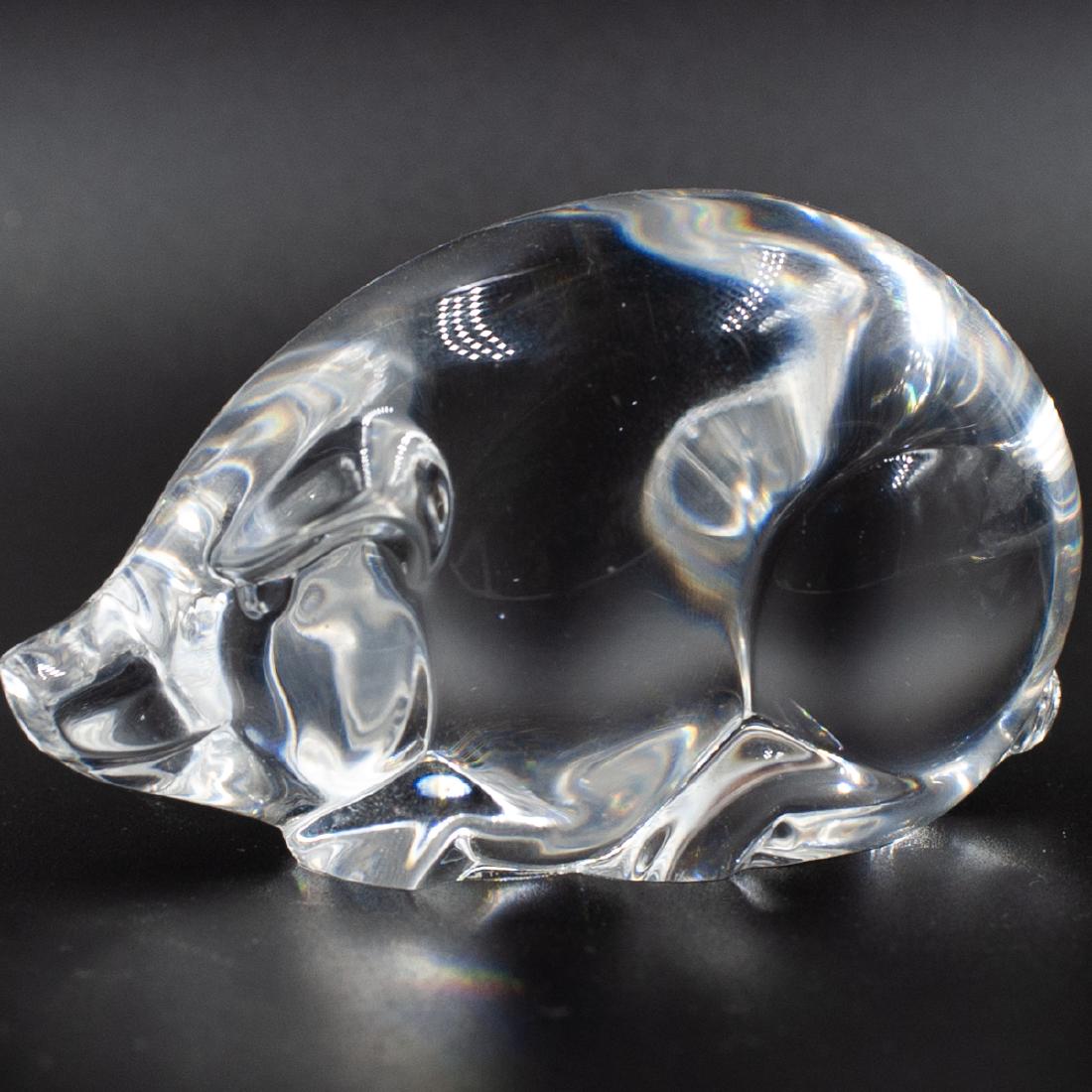 Steuben Crystal Pig Paperweight (1 of 3)