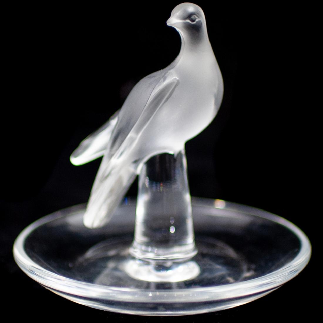 Lalique Crystal Bird Ring Dish (1 of 2)