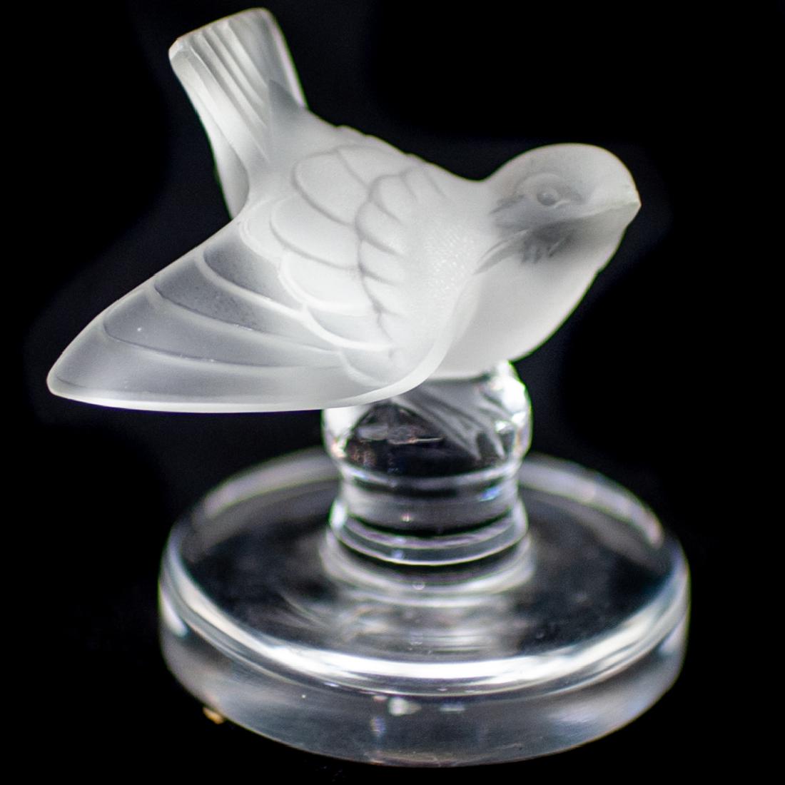 Lalique Crystal Dove Paperweight (1 of 2)