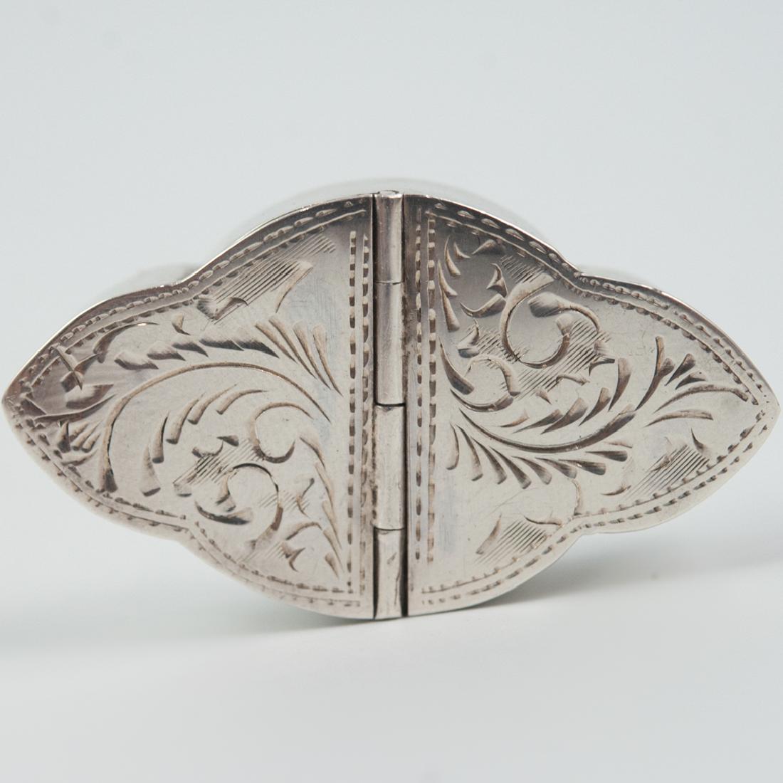 Sterling Silver Hinged Pill Box (1 of 3)