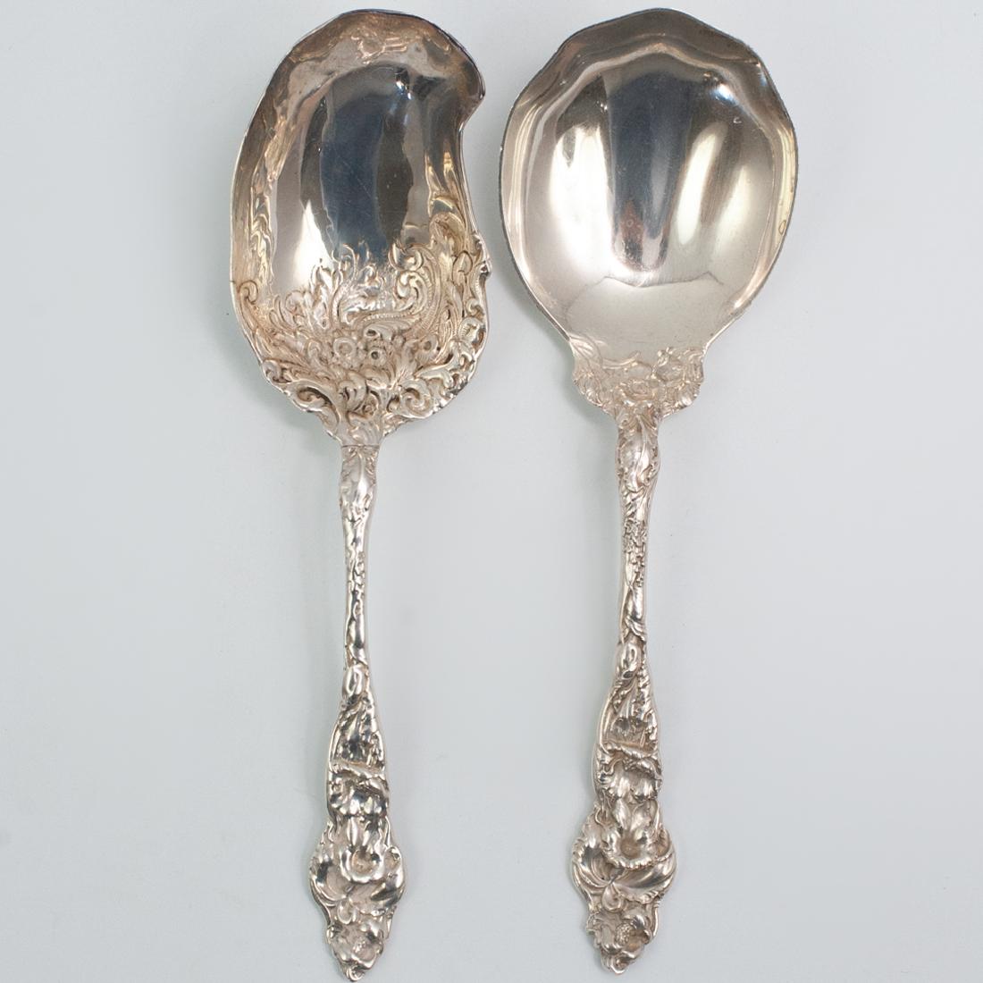 (2 Pc) Reed and Barton Sterling Silver Spoons (1 of 4)