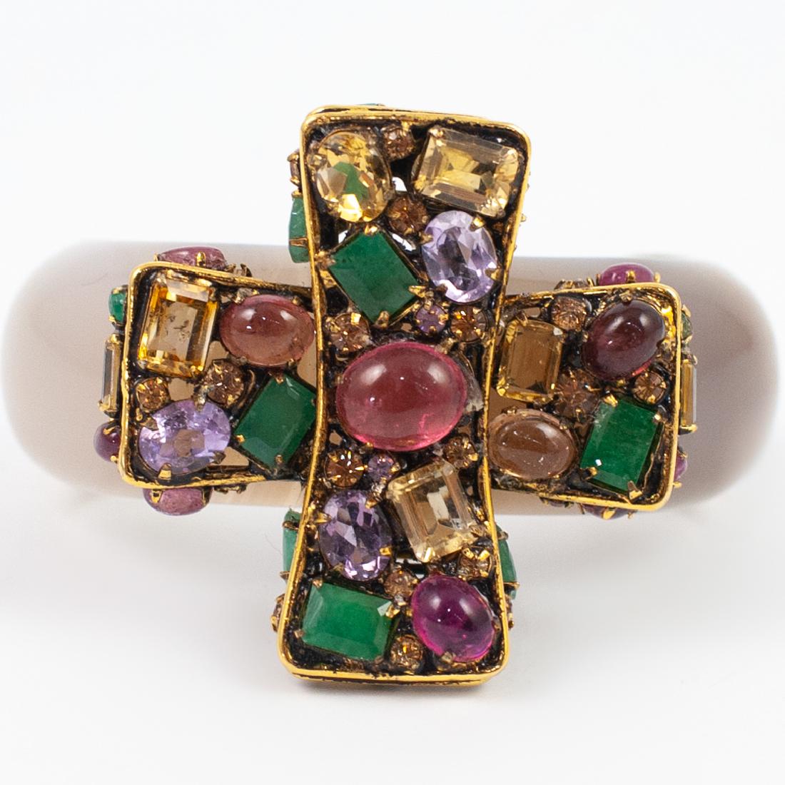 Iradj Moini Gold & Multi Stone Bangle (1 of 3)