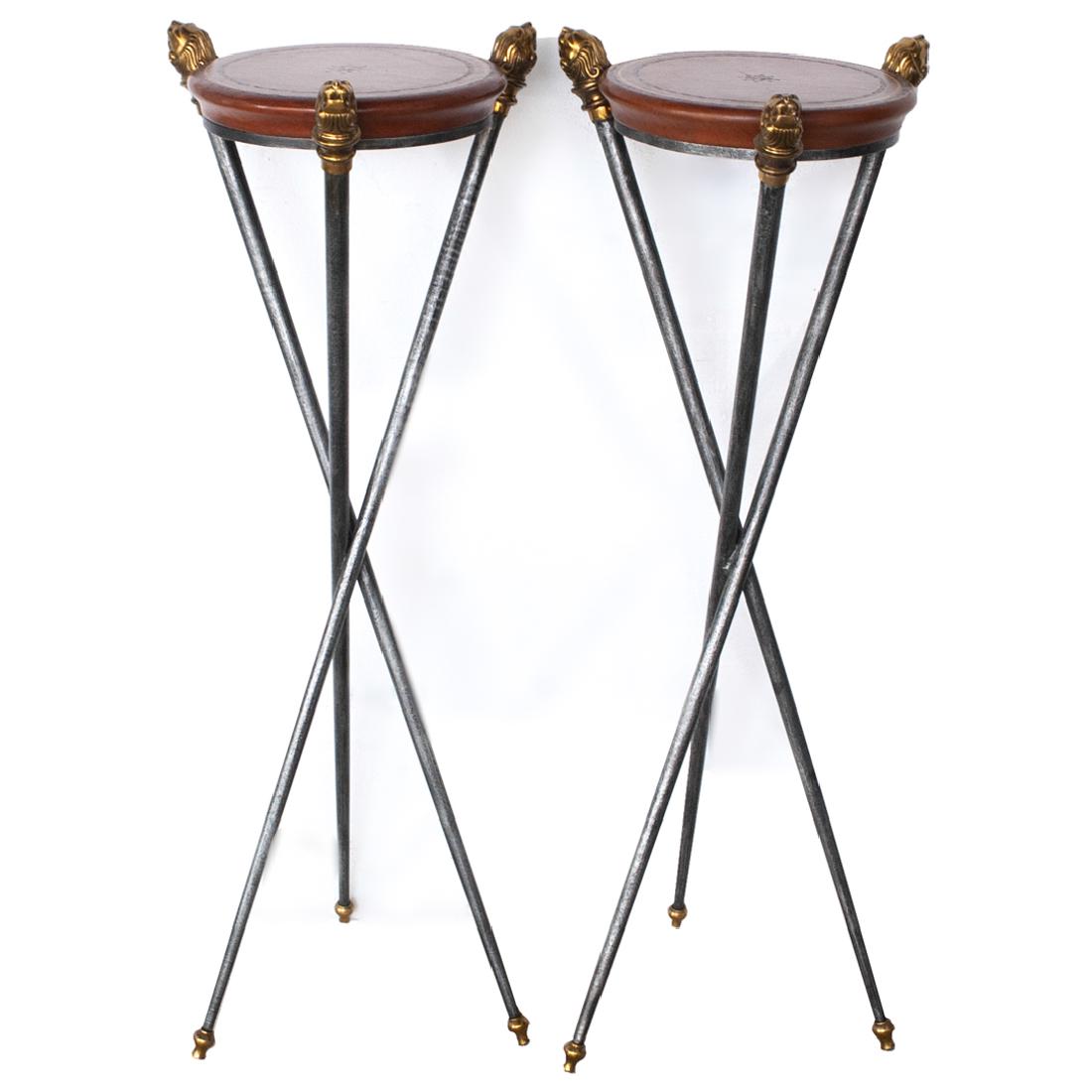 Pair of Maitland Smith Pedestal Stands (1 of 7)