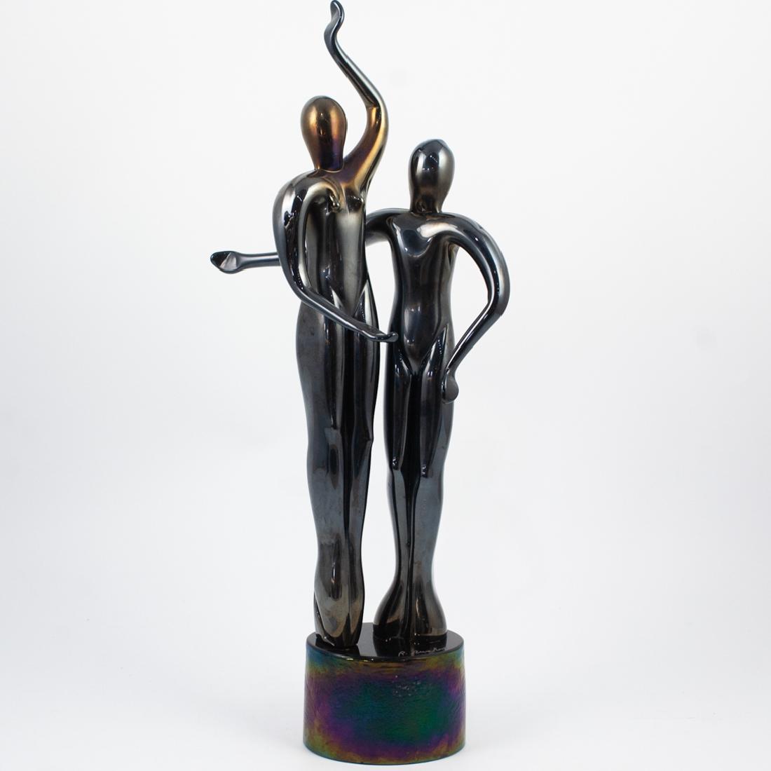 R. Austine Iridescent Ceramic Figurines (1 of 4)