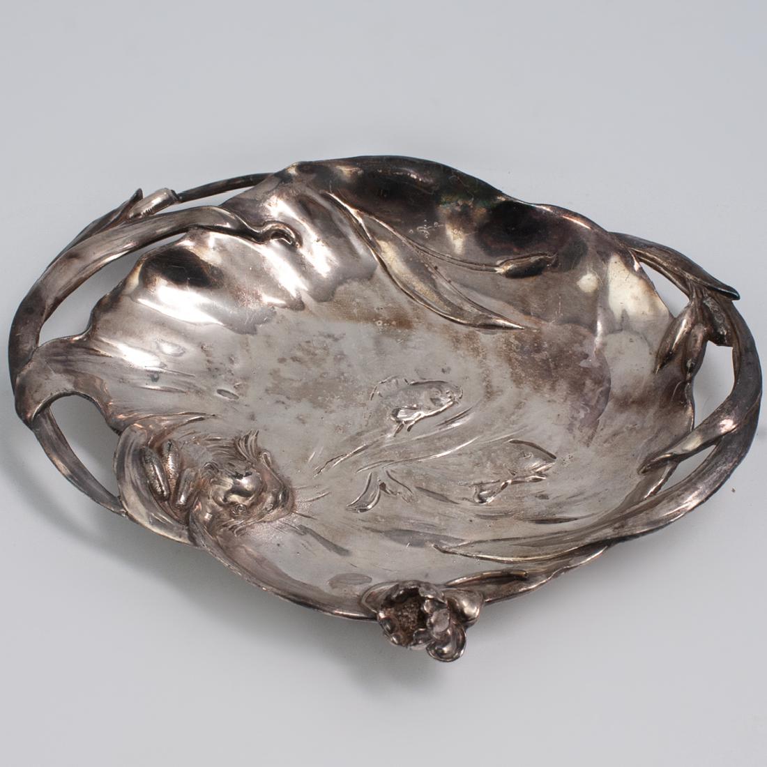 Art Nouveau Silver Footed Tray (1 of 4)
