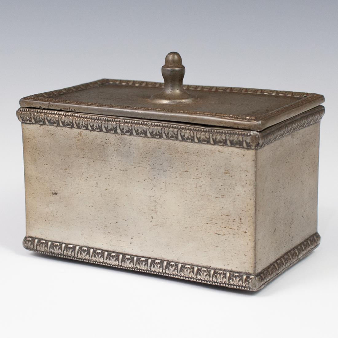 English Pewter Tea Caddy