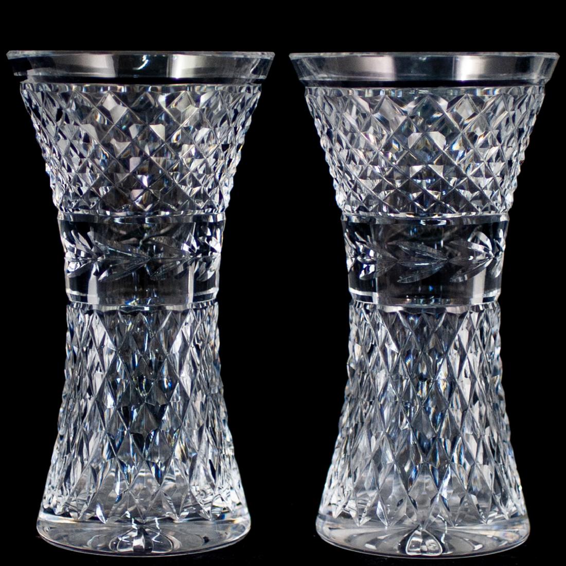 Pair Waterford Crystal Vases