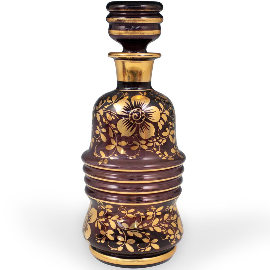 Bohemian Glass and Gilt Decanter (1 of 4)