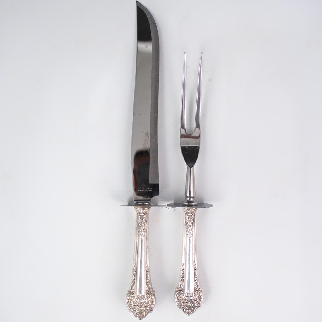 Sterling Silver Handled Carving Set (1 of 3)