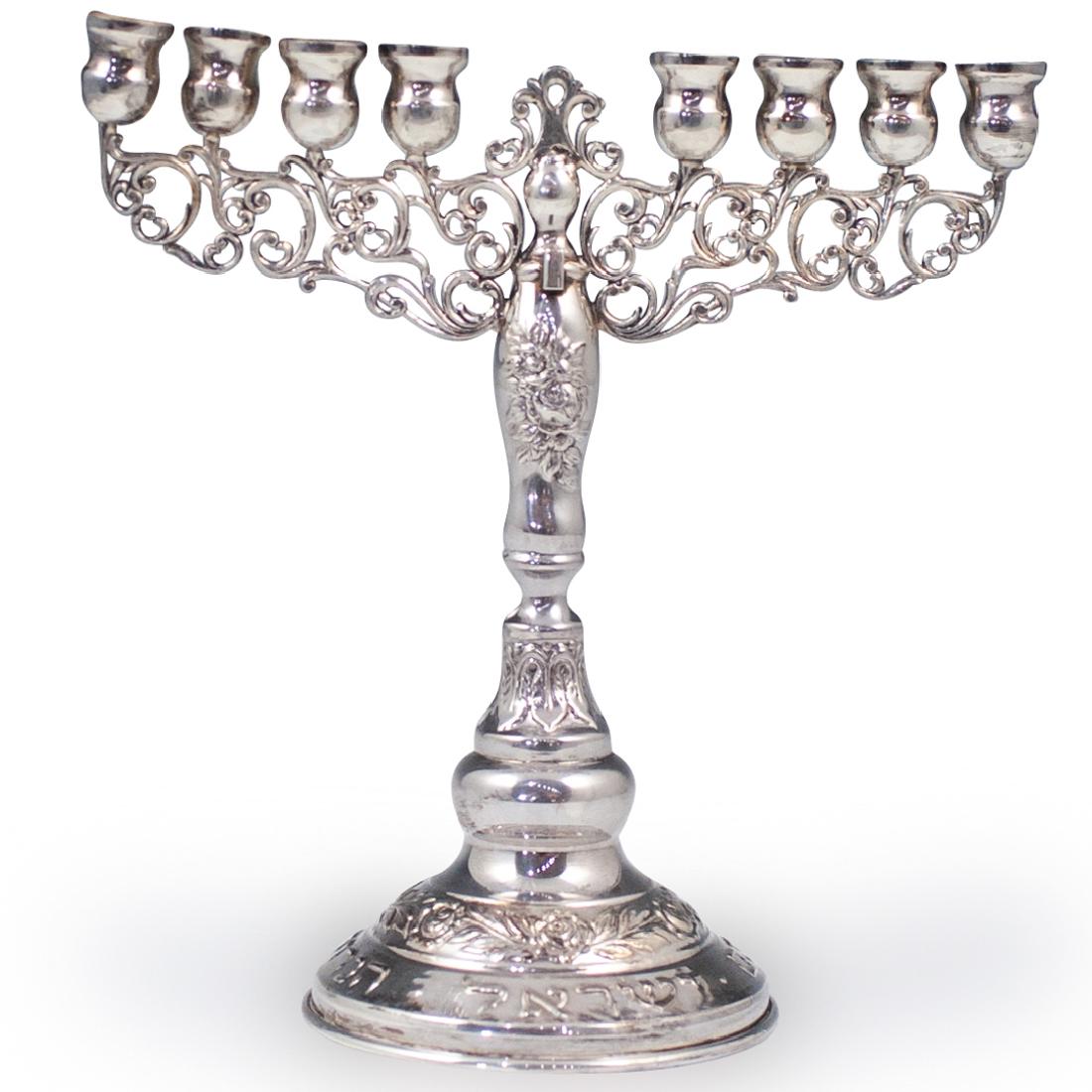 Hazorfim Judaica Sterling Silver Menorah (1 of 4)