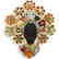Nardi Style Blackamoor Pin