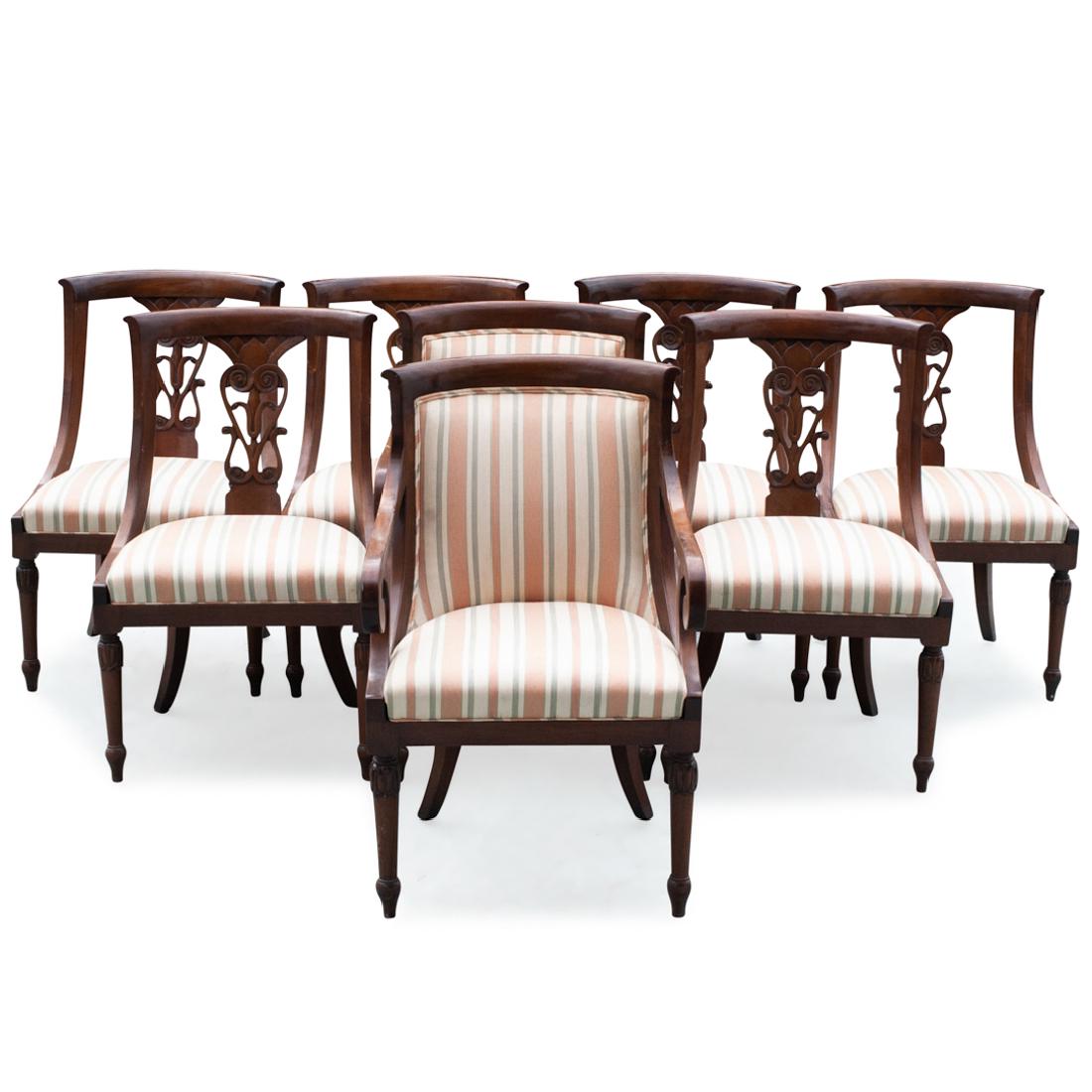 (8 Pc) Chippendale Style Dining Chairs (1 of 6)