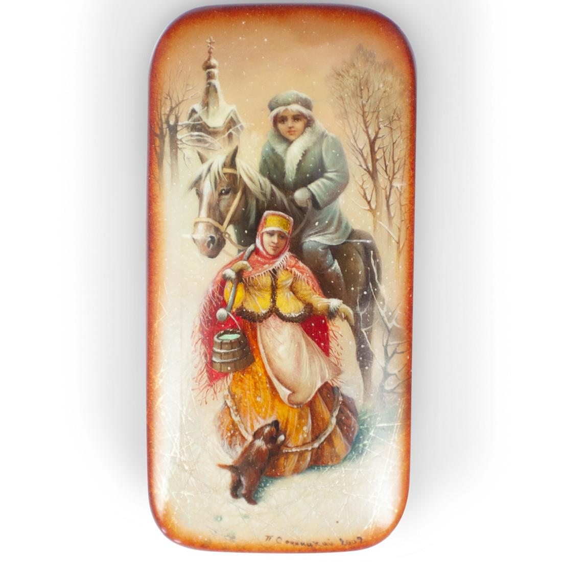 Signed Fedoskino Russian Lacquer Box (1 of 3)