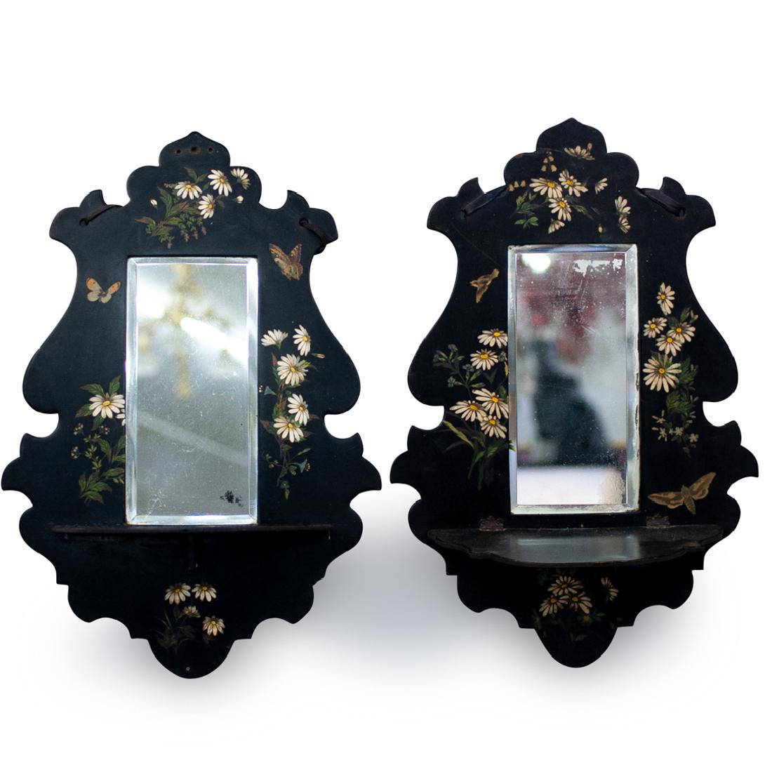 Two Painted Hanging Mirror Shelves (1 of 4)