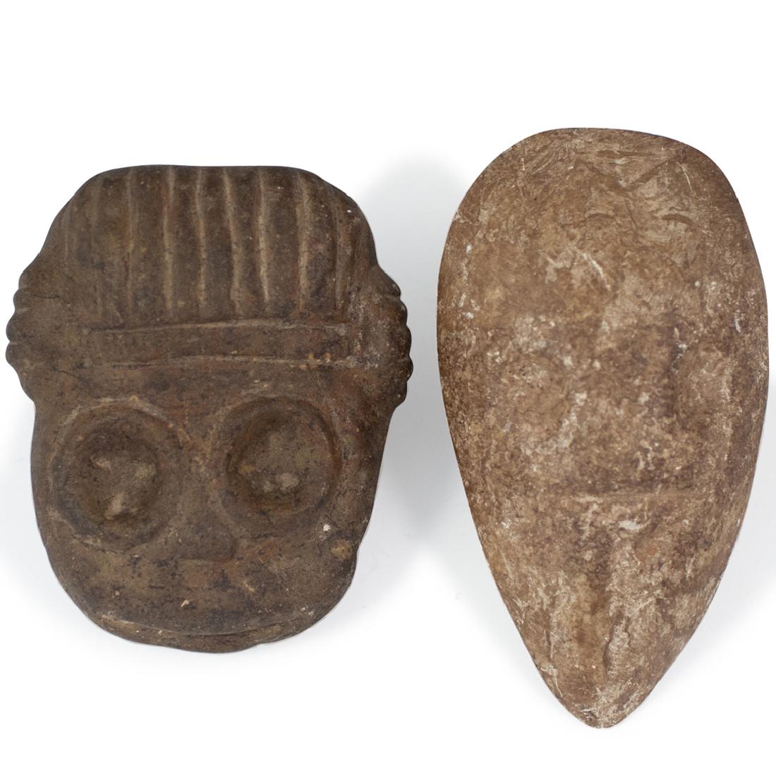 (2 Pc) Pre-Columbian Stone Figurines (1 of 1)