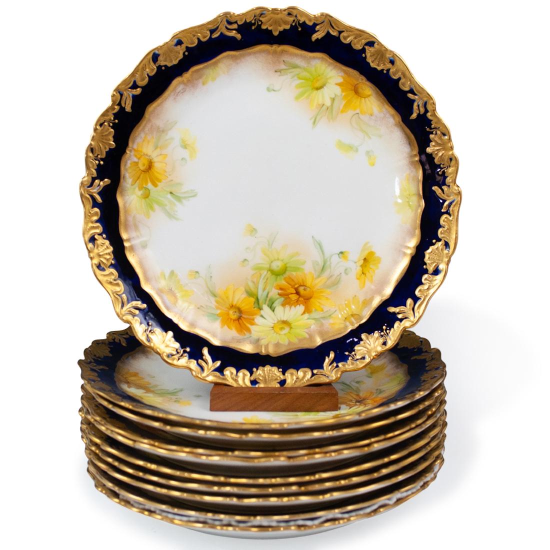 (10 Pc) Davis, Collamore and Co Dessert Plates (1 of 4)