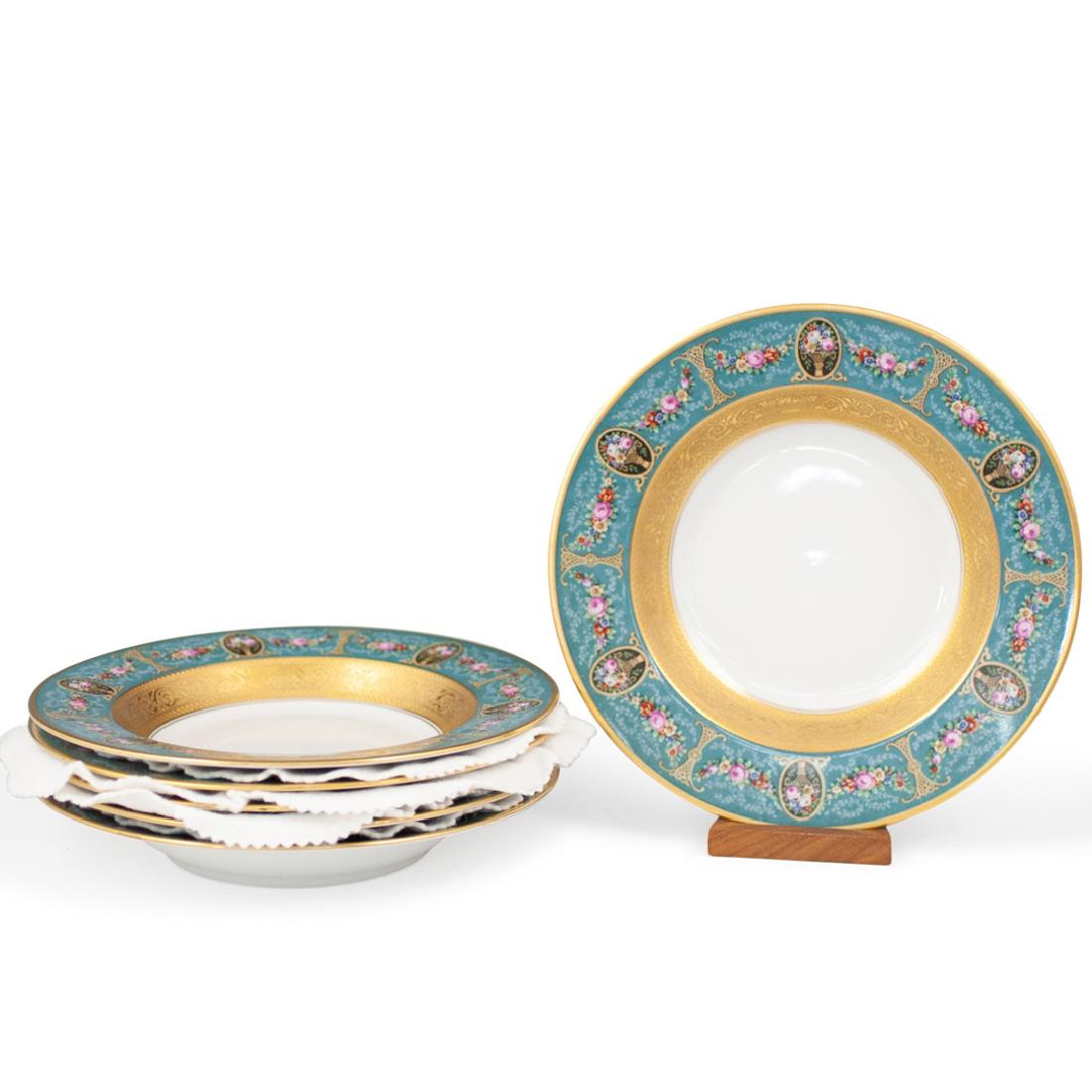 (11 Pc) Black Knight Porcelain Plates (1 of 3)