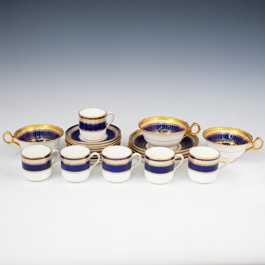 (21 Pc) Cauldon England for Higgins and Seiter Tea Set (1 of 3)