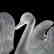 Pair of Lalique Crystal Swans - 2