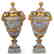 Pair of Louis XVI Style Grey Marble Urns