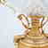 Diamond Cut Crystal and Gilt Bronze Centerpiece - 2