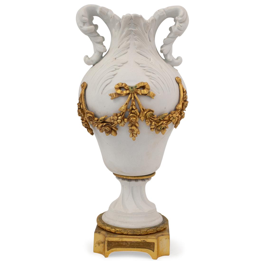 Sevres Biscuit Porcelain and Bronze Urn (1 of 5)