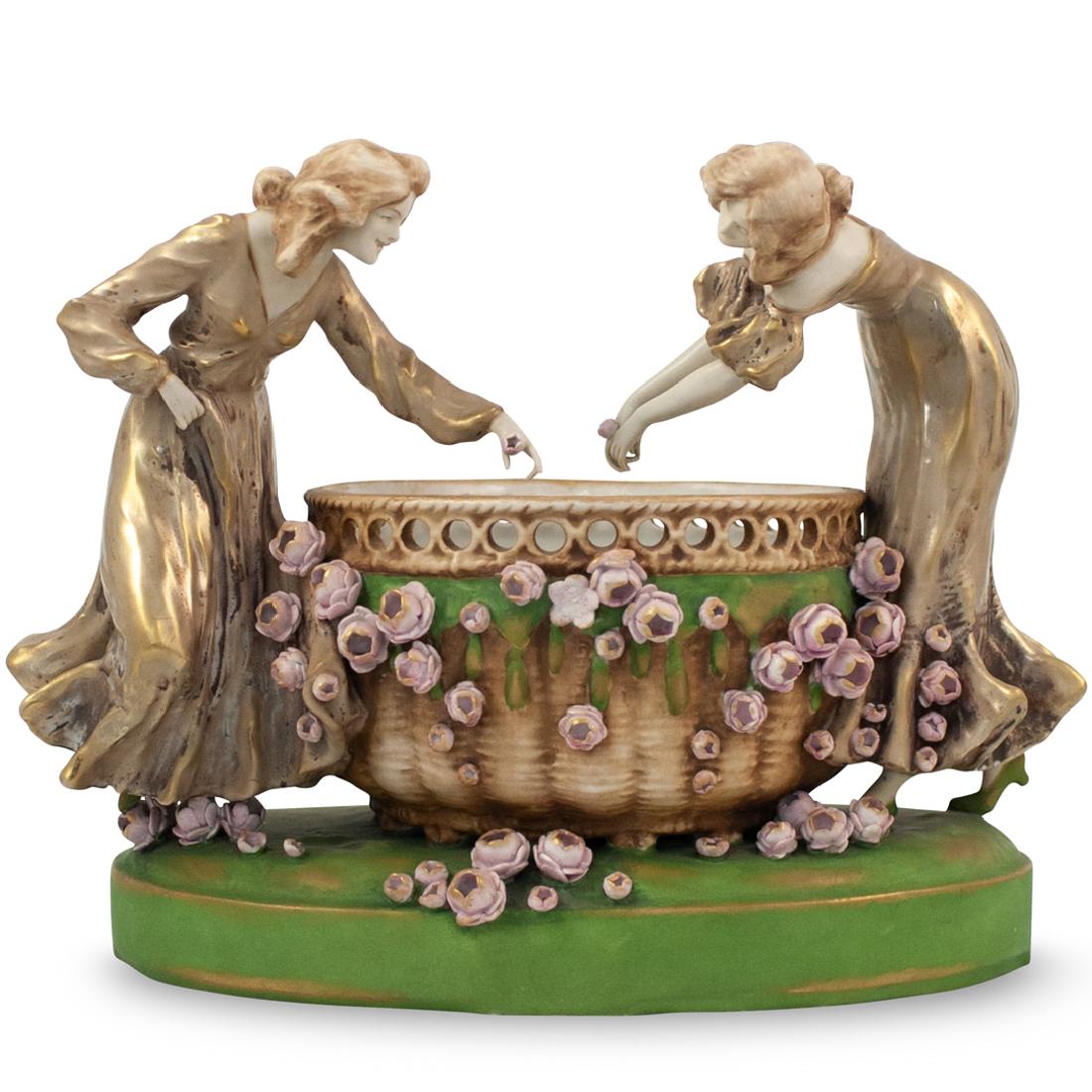 Large Amphora Porcelain Figural Group (1 of 7)