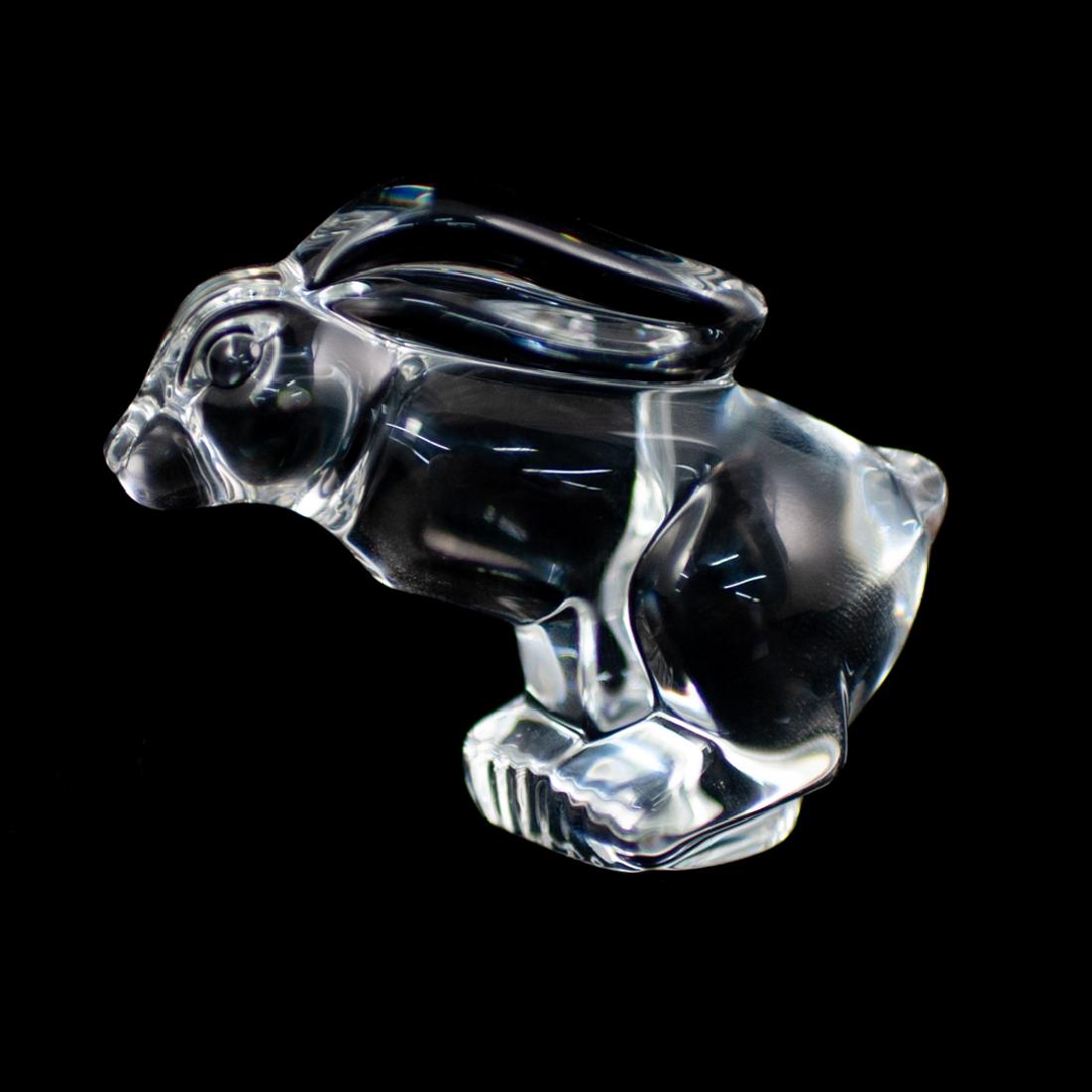 Steuben Glass Hopping Hare Paperweight (1 of 2)
