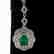 Pair Of Platinum, Emerald and Diamond Earrings - 4