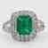 18k Gold, Emerald and Diamond Ring - 2