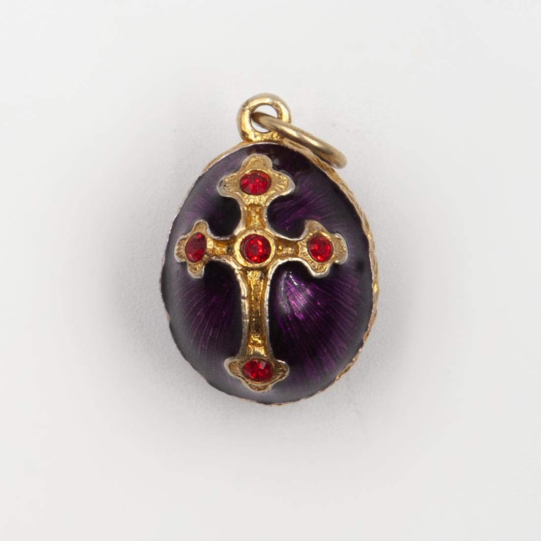 Faberge Sterling and Enamel Pendant (1 of 3)