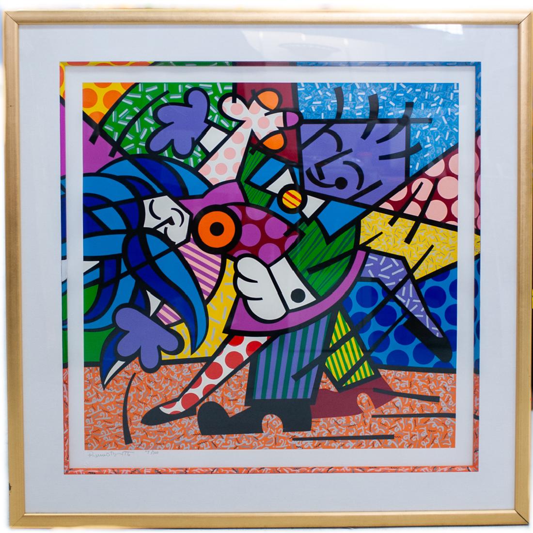 Romero Britto (Brazilian, b. 1963) "Dancers" Limited (1 of 6)