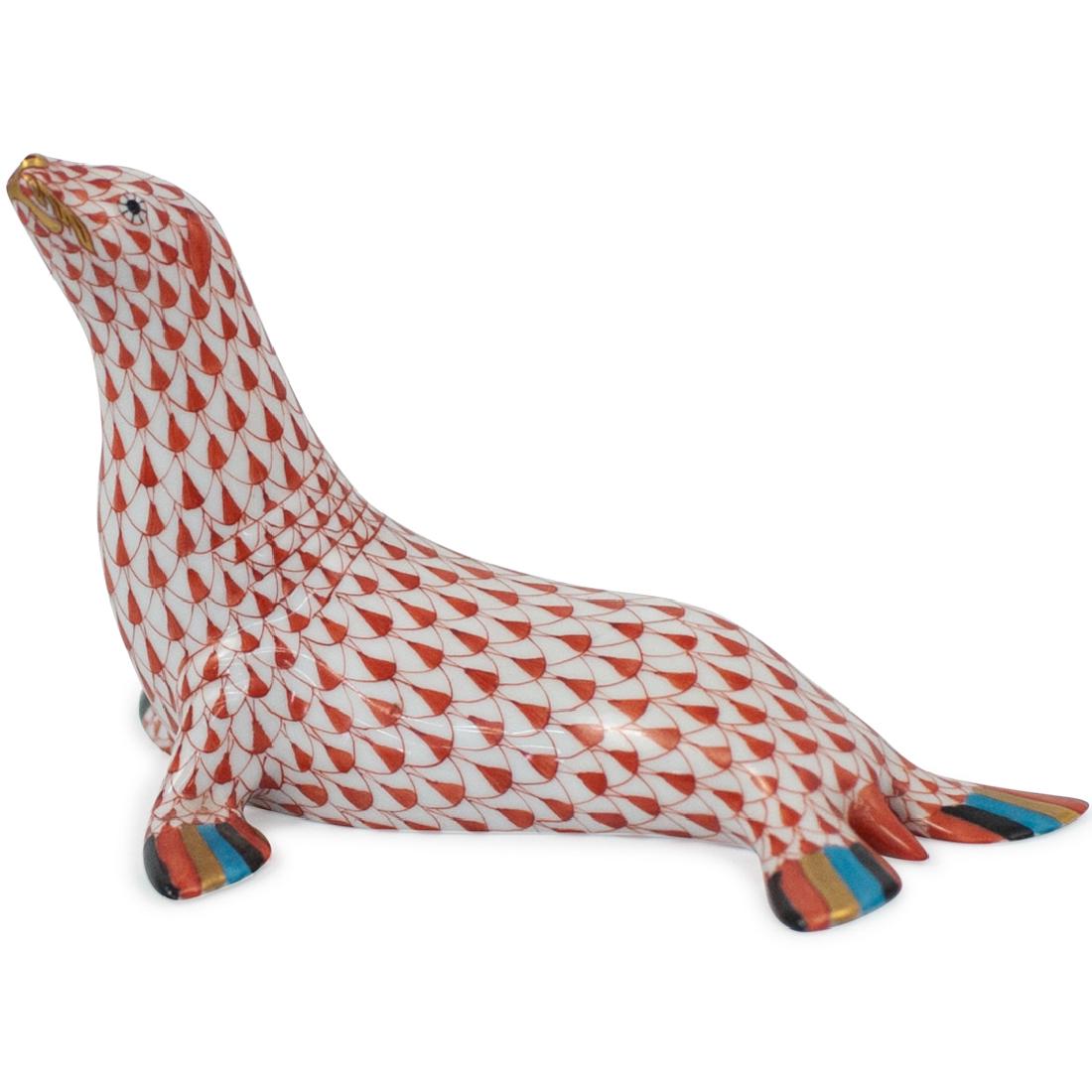 Herend Porcelain Fishnet Seal (1 of 3)