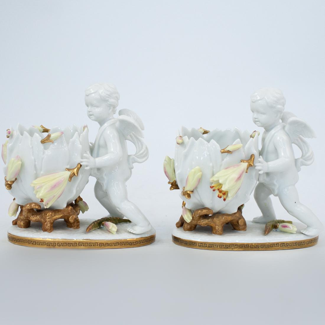 Pair of Sitzendorf Voigt Brothers Cherub Figurines (1 of 7)