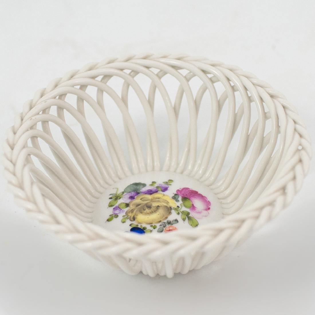 Herend Floral Open Work Basket (1 of 3)