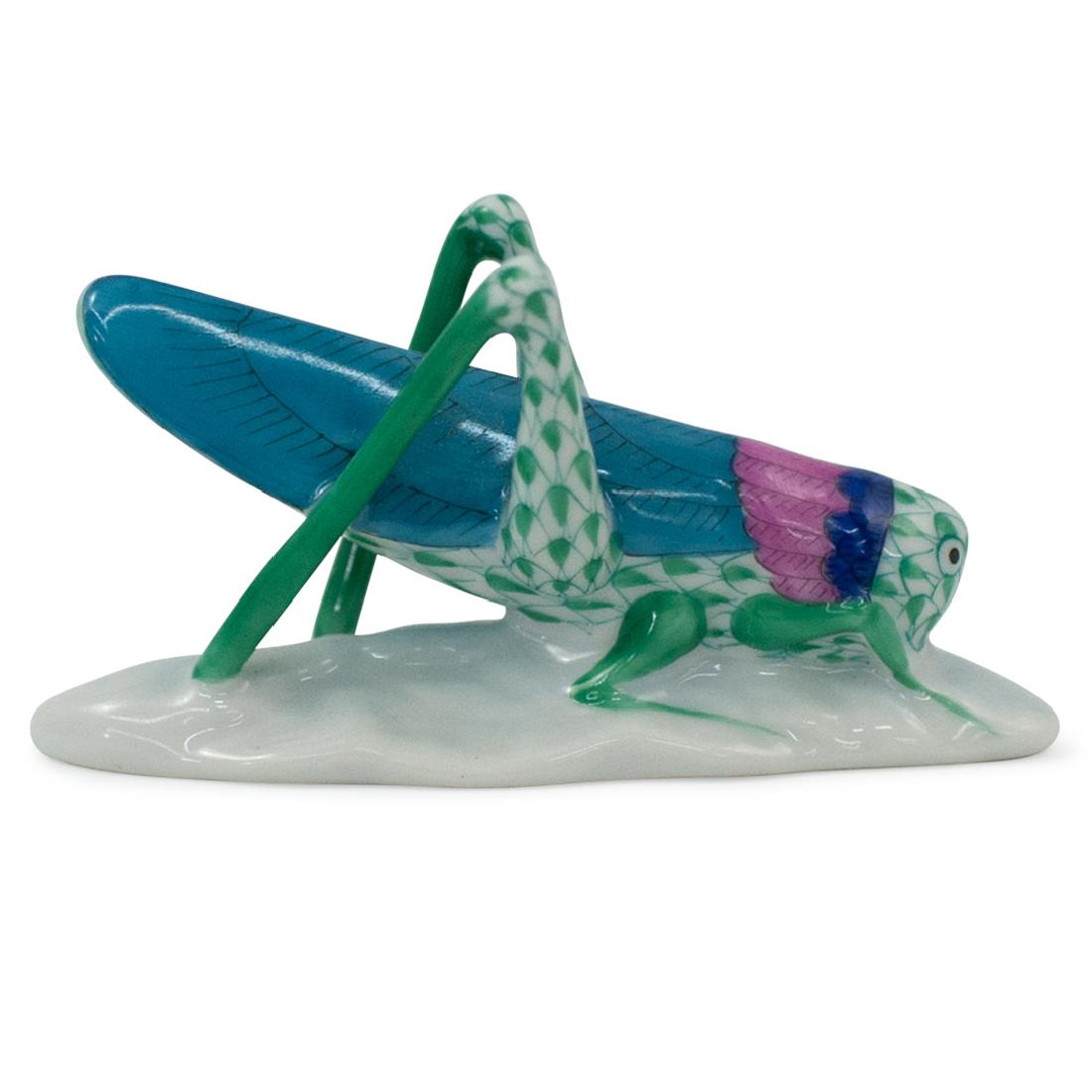 Herend Fishnet Porcelain Cricket Figurine (1 of 2)