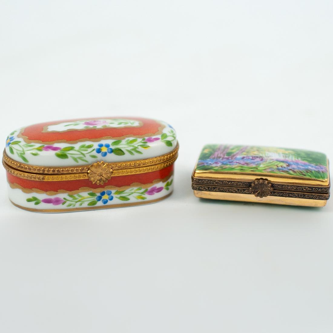 (2 Pc) Limoges Porcelain Trinket Boxes (1 of 5)