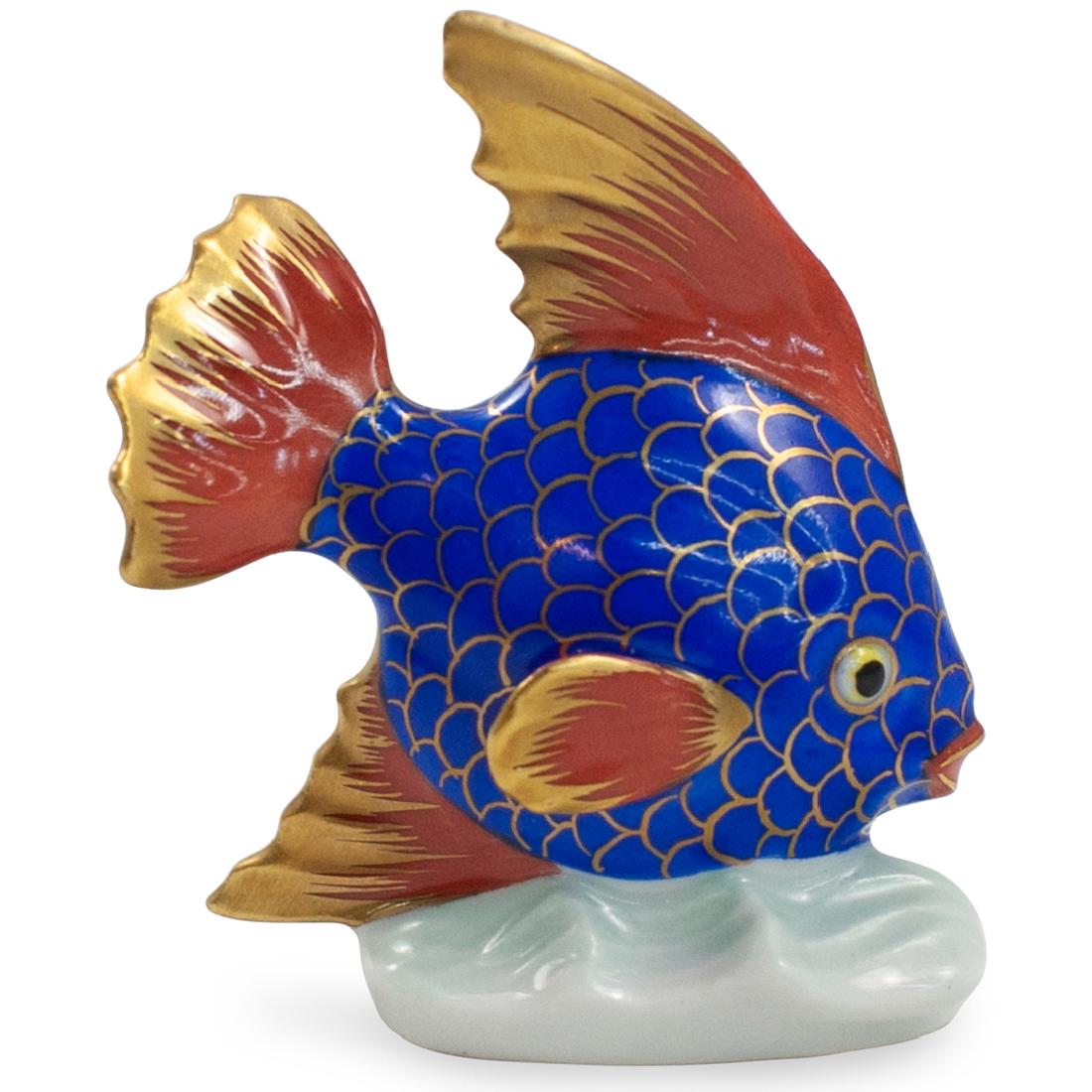 Herend Porcelain "Angel Fish" Figurine (1 of 2)