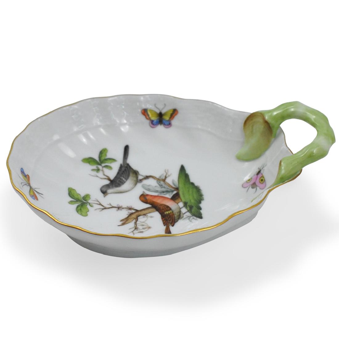 Herend "Rothschild" Patterned Porcelain Leaf Dish (1 of 4)