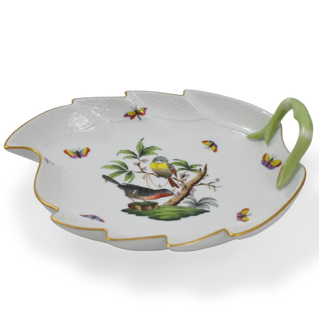 Herend "Rothschild" Porcelain Leaf Dish (1 of 3)