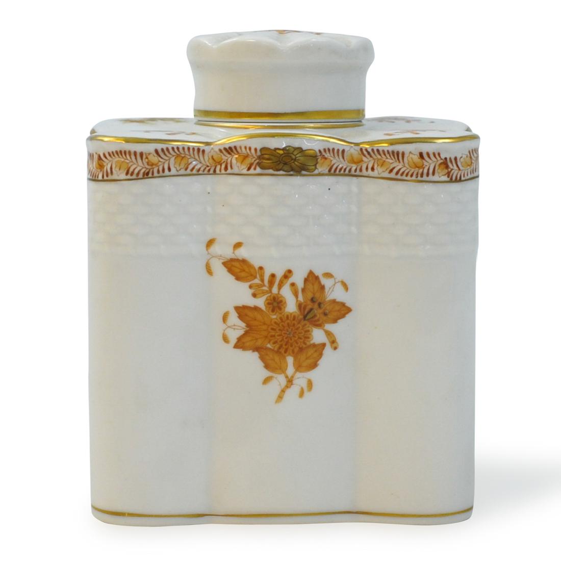 Herend Porcelain "Chinese Bouquet" Tea Caddy (1 of 5)