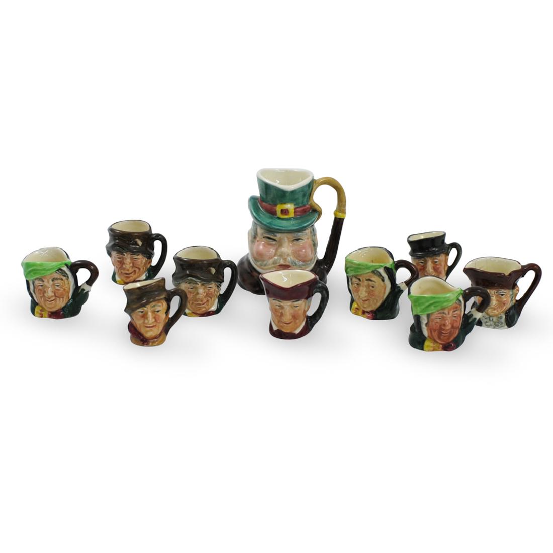 (10 Pc) Royal Doulton Miniature Toby Jugs (1 of 6)