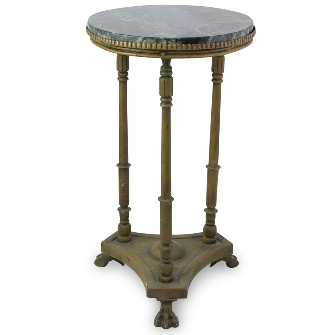 Oscar Bach Bronze and Marble Top Table (1 of 5)