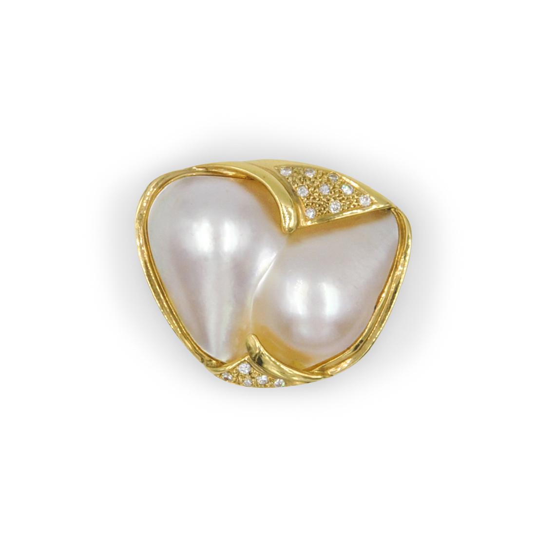 14K Gold and Pearl Pendant (1 of 3)