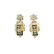 Pair of 14K Gold and Onyx Earrings