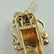 Pair of 14K Gold and Onyx Earrings - 2