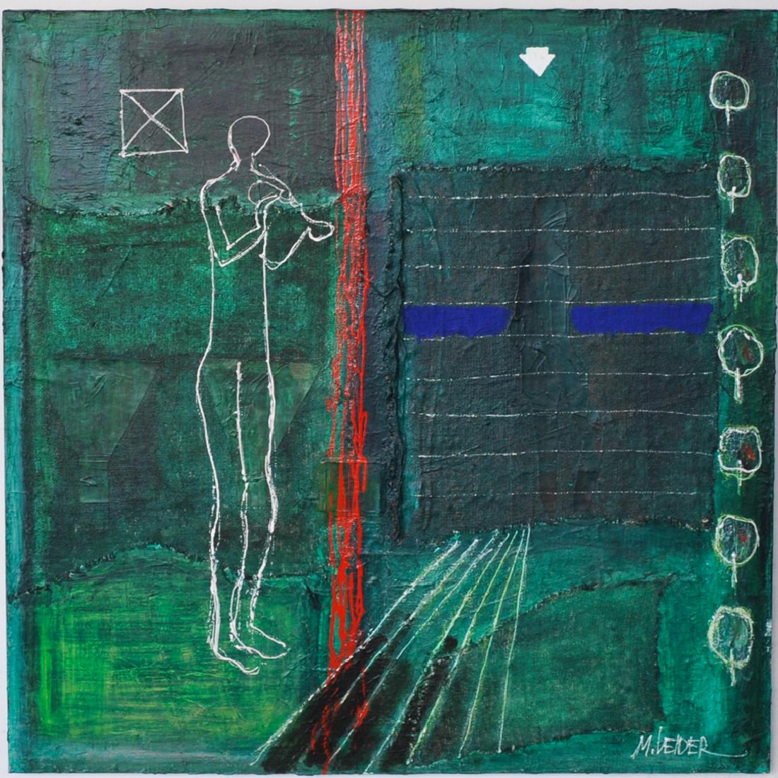 Signed Mixed Media Painting on Canvas (1 of 7)