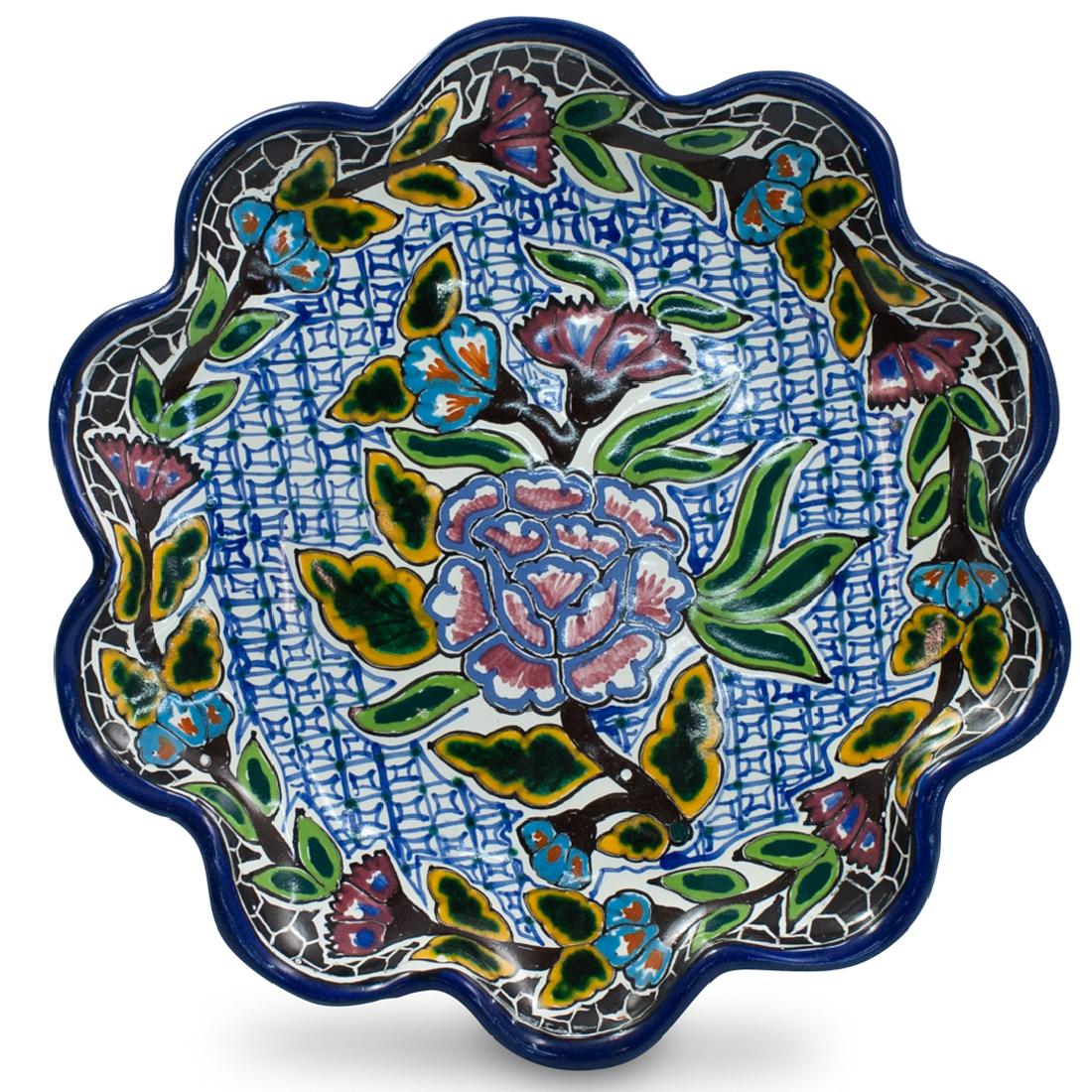 Pedro Tecayehuatl Hand Painted Ceramic Plate (1 of 3)